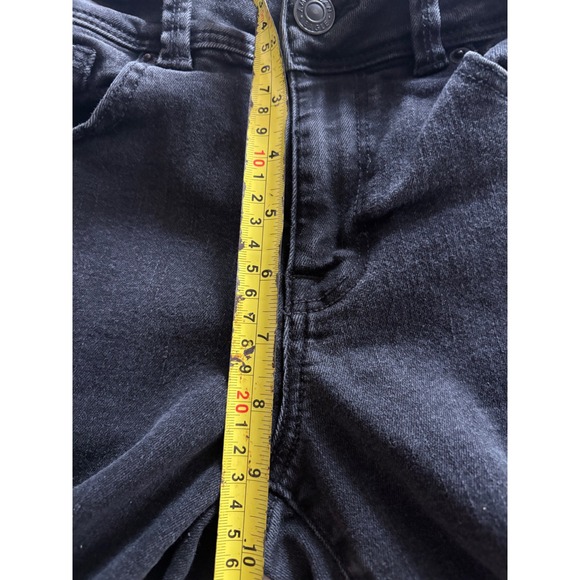 American‎ Eagle Outfitters Womens Black Flare Jeans Size 8 Regular Stretch AE - Picture 8 of 9